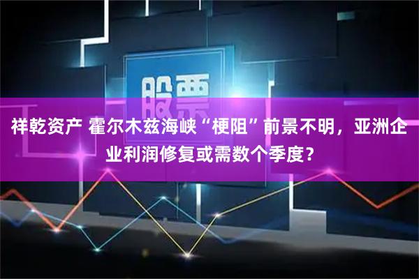 祥乾资产 霍尔木兹海峡“梗阻”前景不明，亚洲企业利润修复或需数个季度？