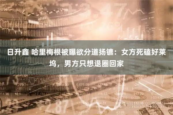 日升鑫 哈里梅根被曝欲分道扬镳：女方死磕好莱坞，男方只想退圈回家