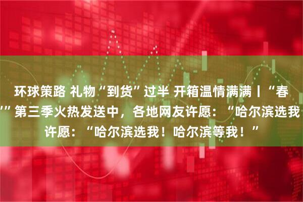 环球策路 礼物“到货”过半 开箱温情满满丨“春风有信再约‘尔滨’”第三季火热发送中，各地网友许愿：“哈尔滨选我！哈尔滨等我！”