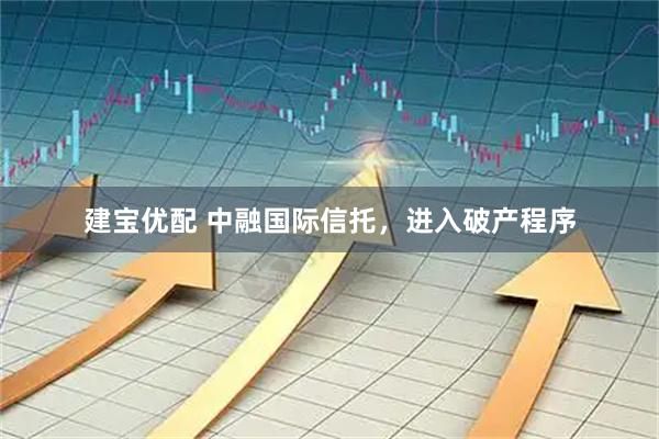 建宝优配 中融国际信托，进入破产程序